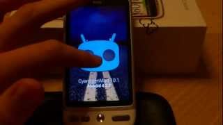 VJ CyanogenMod 101 Android 422 on HTC Desire [upl. by Reivaz5]