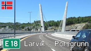 Norway E18 Larvik  Porsgrunn [upl. by Asiat674]