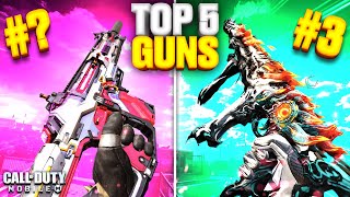 TOP 5 BEST GUNS Season 6 of Call of Duty Mobile [upl. by Wenda491]