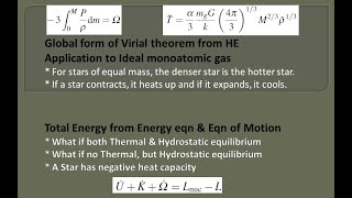 Thermal amp Hydrostatic equilibrium Virial theorem  derivation application amp total energy [upl. by Staford]