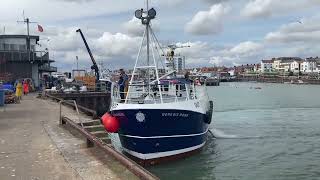 Bridlington Harbour East Yorkshire Coast England Fishing boat [upl. by Michael]