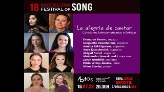 The Closing Concert at Barcelona Festival of Song 2022 [upl. by Hadden]