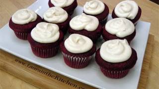 How to Make Red Velvet Cupcakes w Cream Cheese Frosting  Laura in the Kitchen Ep 109 [upl. by Morse]