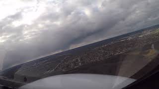 RNAV 30 circle 34  CJ3  windy day approach and landing [upl. by Uokes]