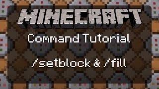 Using Commands in Minecraft How to Use setblock amp fill to Alter Terrain  1112 [upl. by Eillac793]