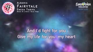 Eneda Tarifa  Fairytale Albania  Karaoke version [upl. by Roberts]