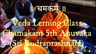 Chamakam 5th Anuvaka Veda Class [upl. by Cad]