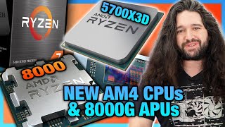 AMDs New Ryzen 7 5700X3D amp More AM4 CPUs APU 8700G 8600G 8500G amp 8300G Specs [upl. by Voltz418]