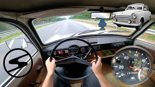 1979 Trabant 601 S  TEST DRIVE and TOP SPEED  POV [upl. by Nek]