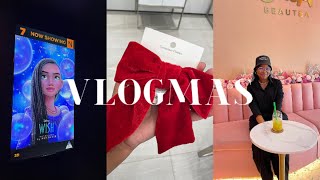 VLOGMAS🎄 EPS2  stellski coffee bar🍰 retail therapy🎀 boba tea movie date🍿 [upl. by Ahsirak462]