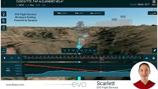 Cusco Airport IATA CUZ ICAO SPZO Approach with EVO 3D Briefing Software [upl. by Bibeau995]