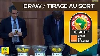 DRAW Ceremony  Qualifiers Orange Africa Cup of Nations 2015 [upl. by Cloe]