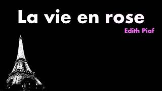 La Vie En Rose  Edith Piaf Acoustic Karaoke [upl. by Eyt]