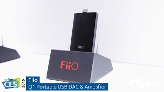 Fiio Q1 Portable DAC amp Headphone Amplifier  CES 2016 [upl. by Enivid]