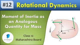 Moment of Inertia as an Analogous Quantity for Mass  Rotational Dynamics  Class 12 Maharashtra Brd [upl. by Eicarg]