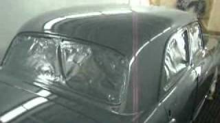 mercedes ponton 180 db 1960 W120 OM636 video 11 paint [upl. by Kemme]