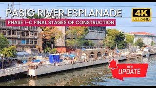 Pasig River Esplanade Phase 2 Construction Is Nearly Finished New Tourism Project  Manila Update [upl. by Oniuqa]