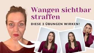 Schlaffe Wangen 3 StraffungsÜbungen bei Hängebäckchen [upl. by Arrait906]