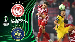 Olympiacos vs Maccabi Tel Aviv Extended Highlights  UECL Round of 16 1st Leg  CBS Sports Golazo [upl. by Romain]