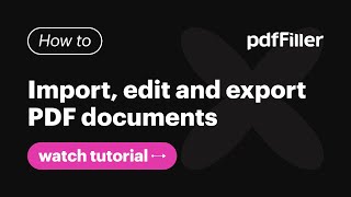 How to Import Edit and Export PDF Documents [upl. by Seyah191]