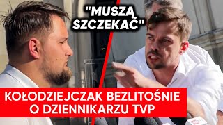 Kołodziejczak porównał dziennikarza TVP do psa quotMuszą szczekaćquot [upl. by Stubbs374]