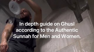 In depth step by step guide on Ghusl according to the Authentic Sunnah for Men and Women ghusl [upl. by Champ]