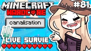 SURVIE 117 UHC Objectif TRIDENT canalisation  Ep 81 Minecraft rediff live [upl. by Ahsropal292]