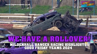 Mildenhall Good Friday Banger Racing Teams Highlights 2024 [upl. by Eiznikam]