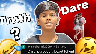 TRUTH OR DARE CHALLENGE 😂❤️ [upl. by Latin]