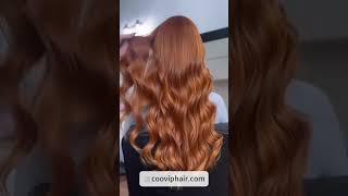 COOVIP Copper Blonde Hair Extensions Elevate Your Style with Rich Color [upl. by Attennek88]