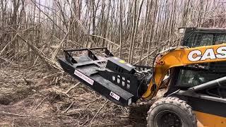 Skid Steer Attachment MediumDuty Brush Cutter [upl. by Yllah]