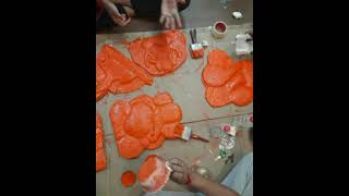 Theme Ashtavinayak Ganpati Making of Society Ganpati Decoration 2k24 [upl. by Nauq]