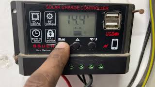 Solar Charge Controller Battery Voltage kaise Set Karen  How to set battery Voltage [upl. by Bernice169]