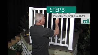 How to Install RDI Titan Pro Rail Vinyl Railing  Level and Stair [upl. by Amathist]