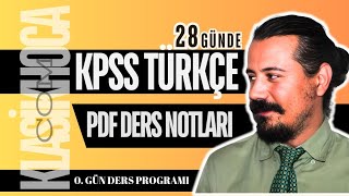 2025 KPSS TÜRKÇE KONU ANLATIMI PDF DERS NOTLARI  28 GÜNDE  cemalhocaile [upl. by Suedama]