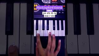 Mockingbird Intro  Eminem  Piano Tutorial viral shorts [upl. by Eugor]