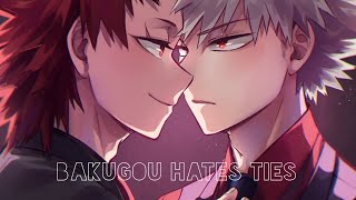 BNHA  Bakugou hates ties •• KiriBaku •• ENG [upl. by Inahet]