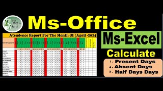 How To You Make Attendance Report Automatically In MsExcel [upl. by Nnael]