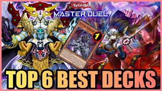 TOP 6 BEST DECKS in MASTER DUEL Post Banlist [upl. by Constanta]