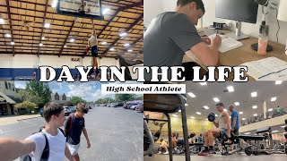 Day In The Life Of A High School Athlete  5am Workout AAU Game Classes [upl. by Dorise675]