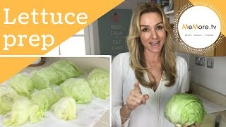 How to prep lettuce for a lettuce wrap  MeMore [upl. by Haliled]