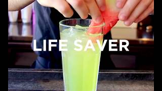 Comment faire un Life Saver  Cocktail de Vrai Mangeur [upl. by Shimkus584]