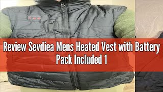 Review Sevdiea Mens Heated Vest with Battery Pack Included 16000mAh 74V Warming Heated Vest for Me [upl. by Nnyw]