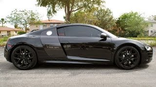 Gloss Black Plasti Dip Audi R8 Wheels [upl. by Zeret]