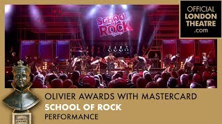 School of Rock The Musical performs at The Olivier Awards 2017 with Mastercard [upl. by Nylsaj]