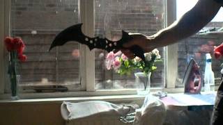 Homemade Arkham Asylum Batarang [upl. by Aerdnod]