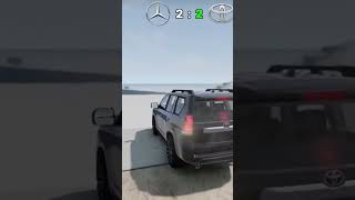 G wagon VS toyota automobile beamngdrive beamng gaming mercedessclass car mercedes [upl. by Ecirahc]