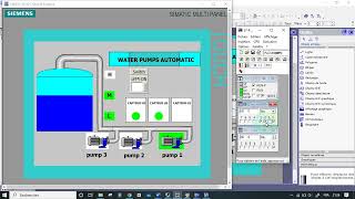 step7 WinCC flexible grafcet IHM water pump [upl. by Sheryle]