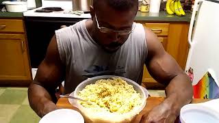 Bodybuilder 🆚 The Worlds largest Bowl of Ramen 🍜 Noodles Over 7000 Calories [upl. by Nahraf852]