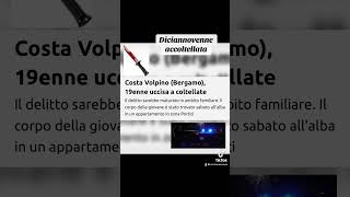 Diciannovenne uccisa a coltellate nella notte a Bergamo cronaca perte attualità neiperte news [upl. by Hersch]